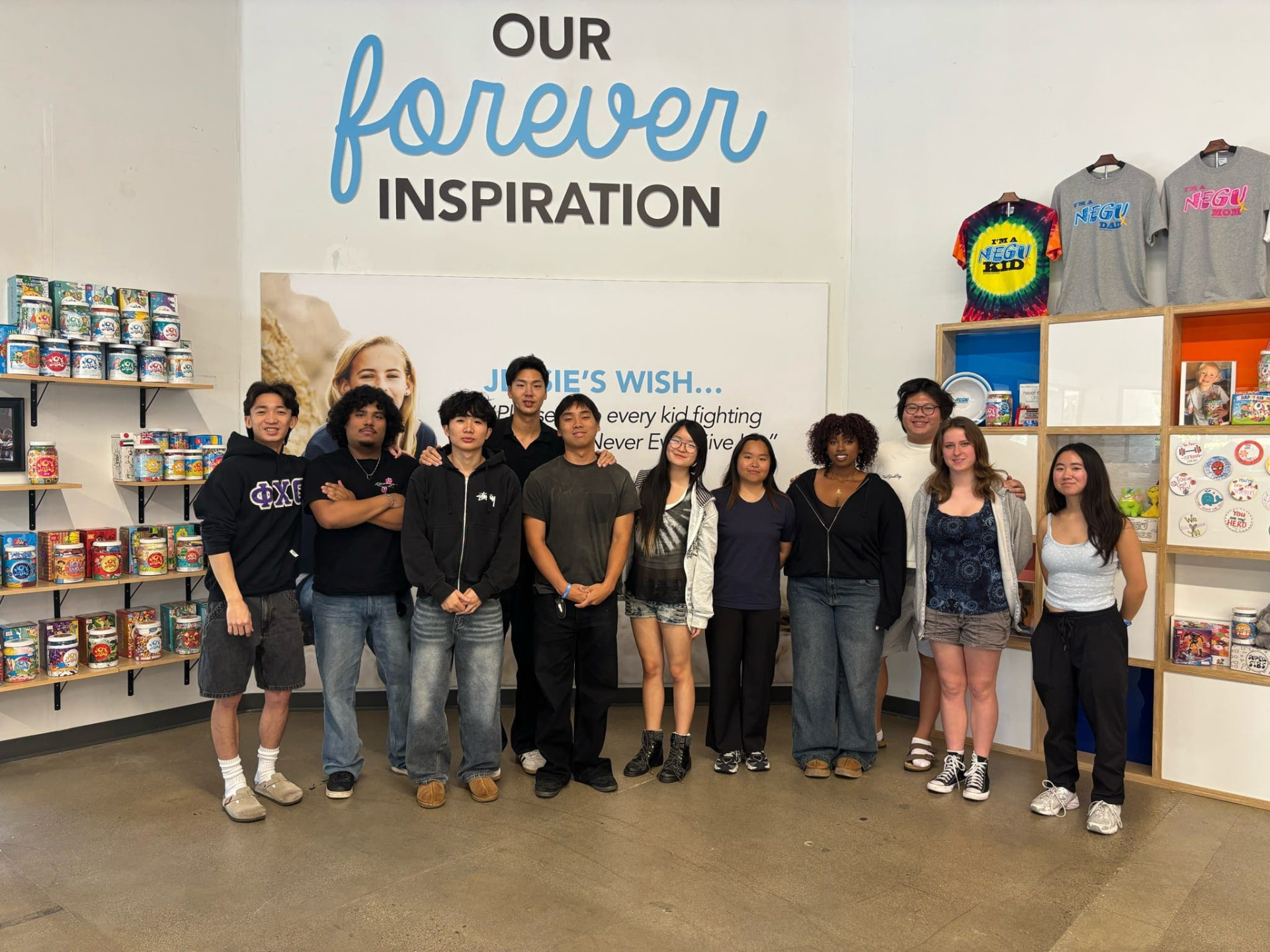 Chapter members volunteering together at the Joy Factory